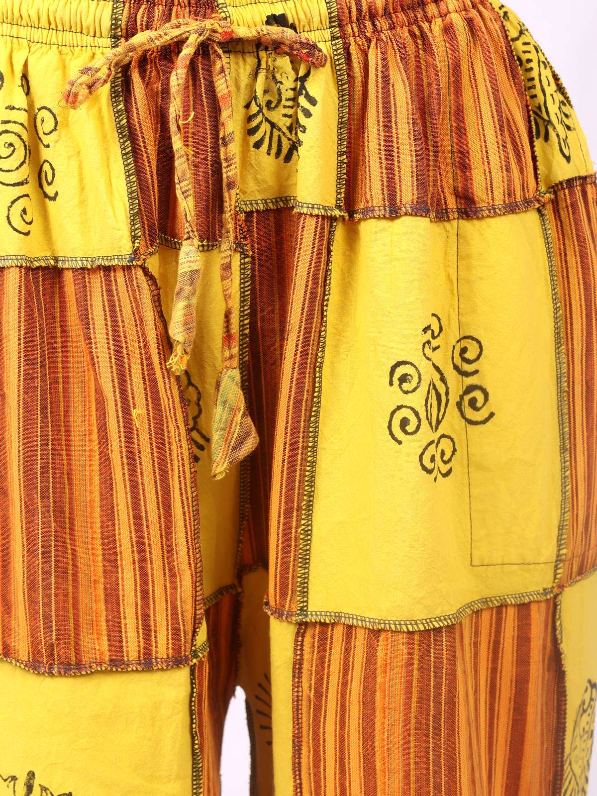 Relaxed Patchwork Pants for Women