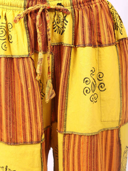 Relaxed Patchwork Pants for Women