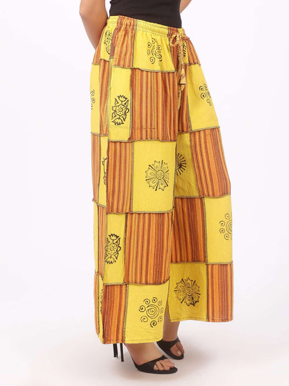 Relaxed Patchwork Pants for Women