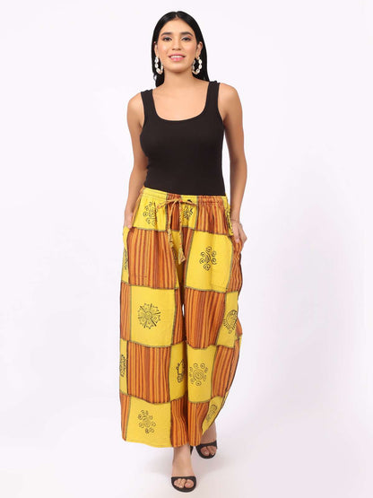 Relaxed Patchwork Pants for Women