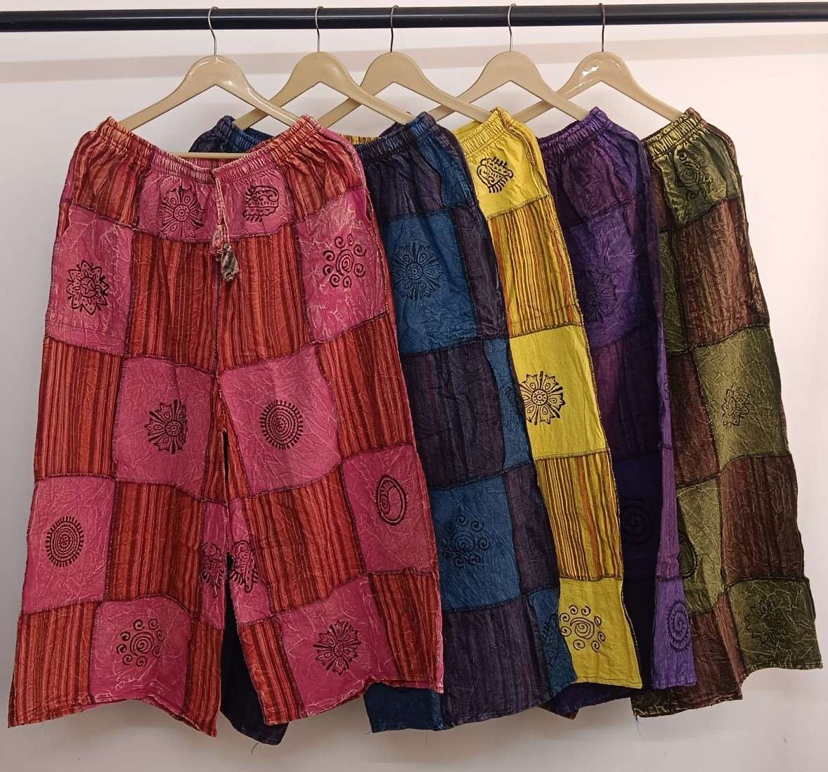 Relaxed Patchwork Pants for Women