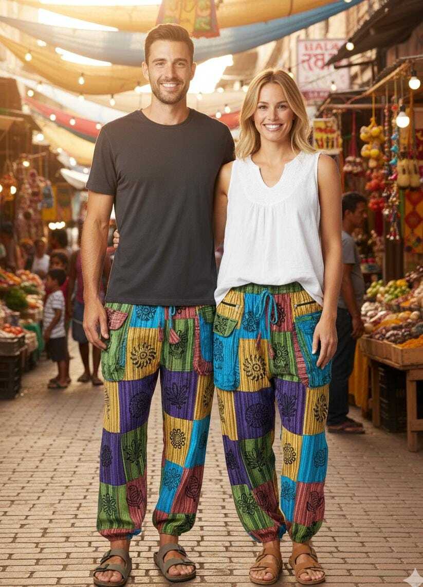 Patchwork Lounge Joggers – Women