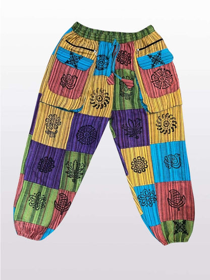 Patchwork Lounge Joggers – Women