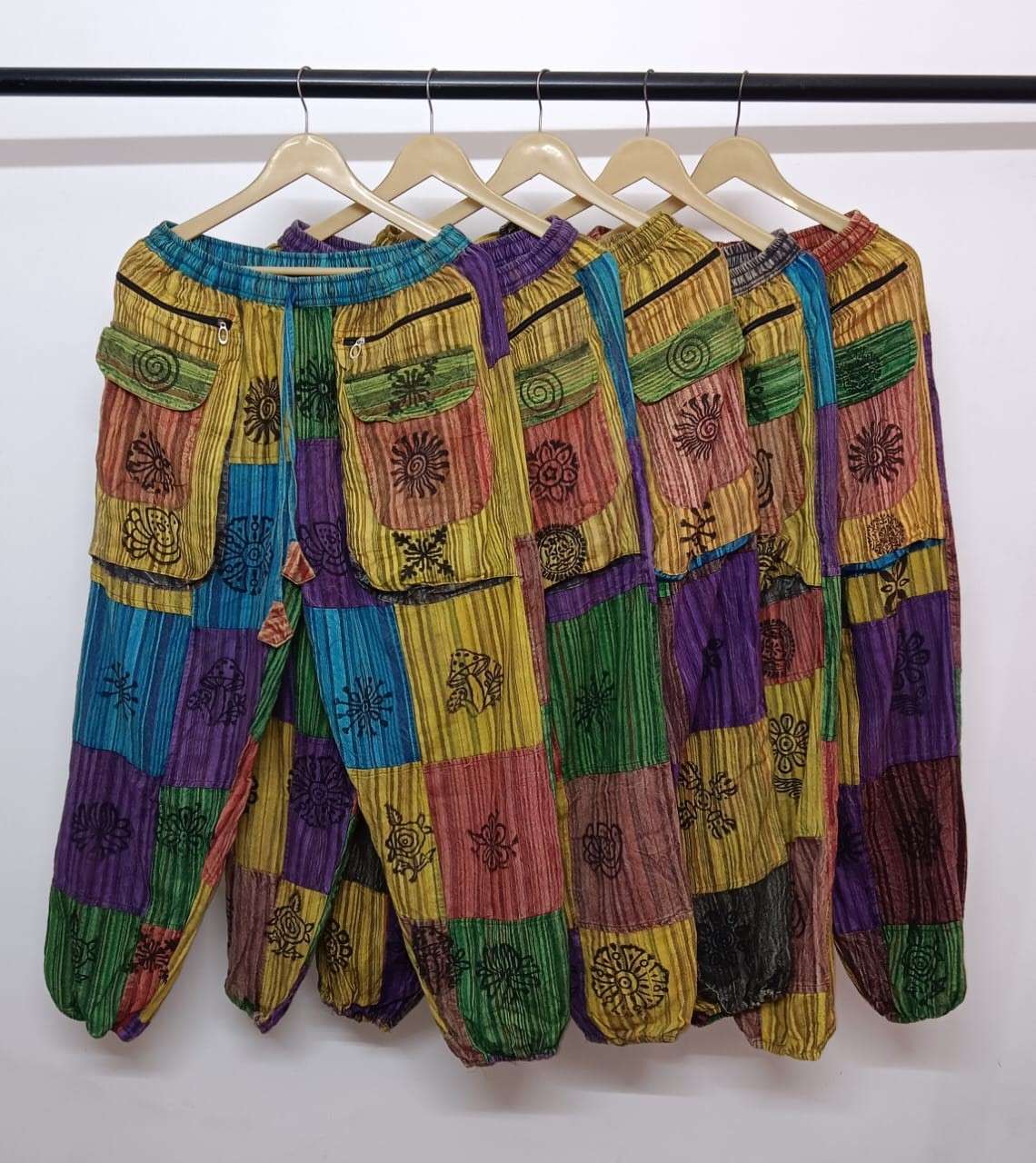 Patchwork Lounge Joggers – Women