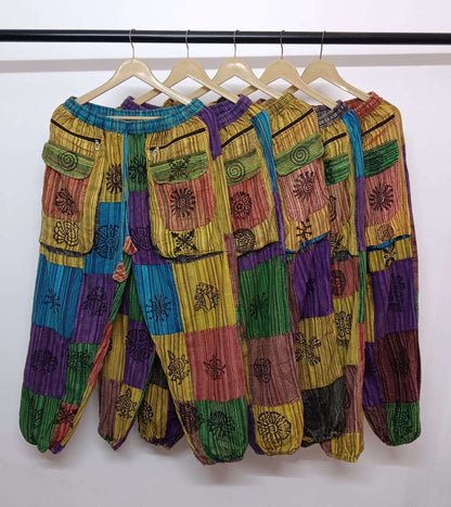 Patchwork Lounge Joggers – Women