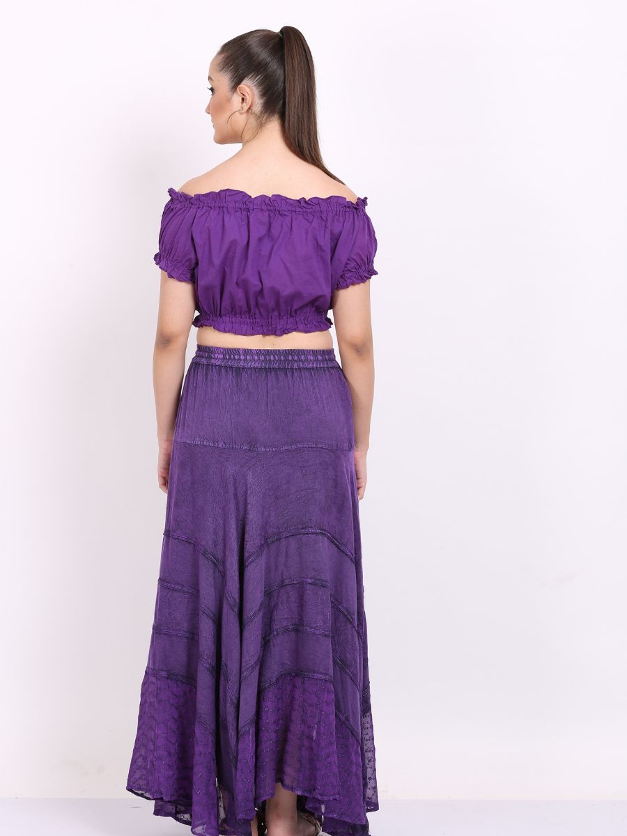 Women’s Rayon Maxi Skirts – 5 Pack