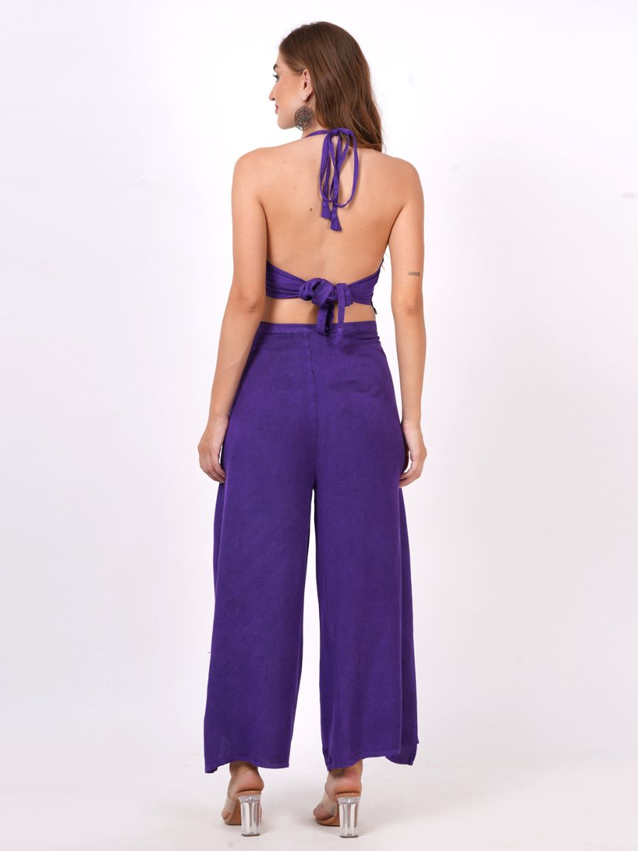 Matching Crop Top & Pants Set