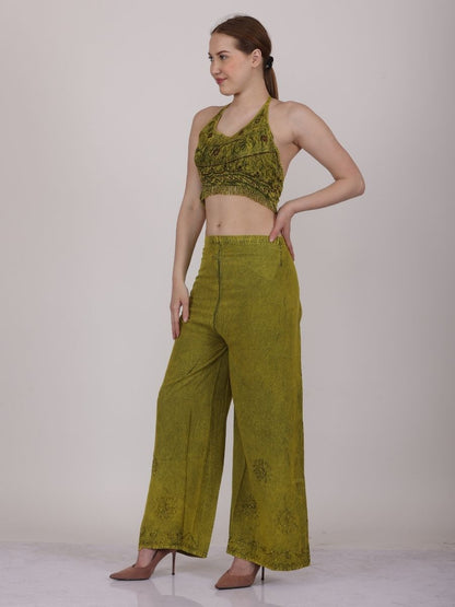 Matching Crop Top & Pants Set