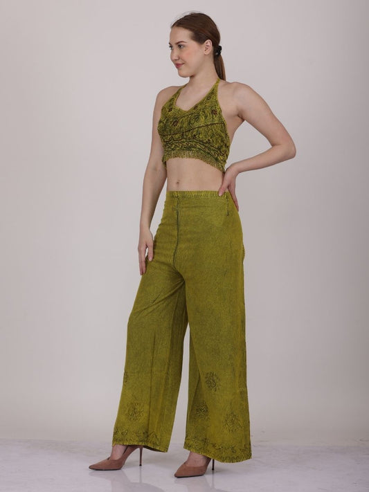 Matching Crop Top & Pants Set
