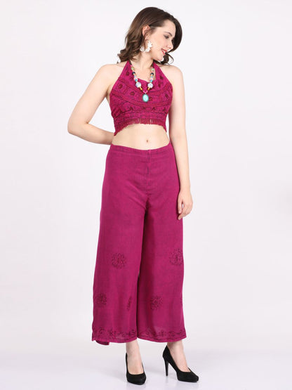 Matching Crop Top & Pants Set
