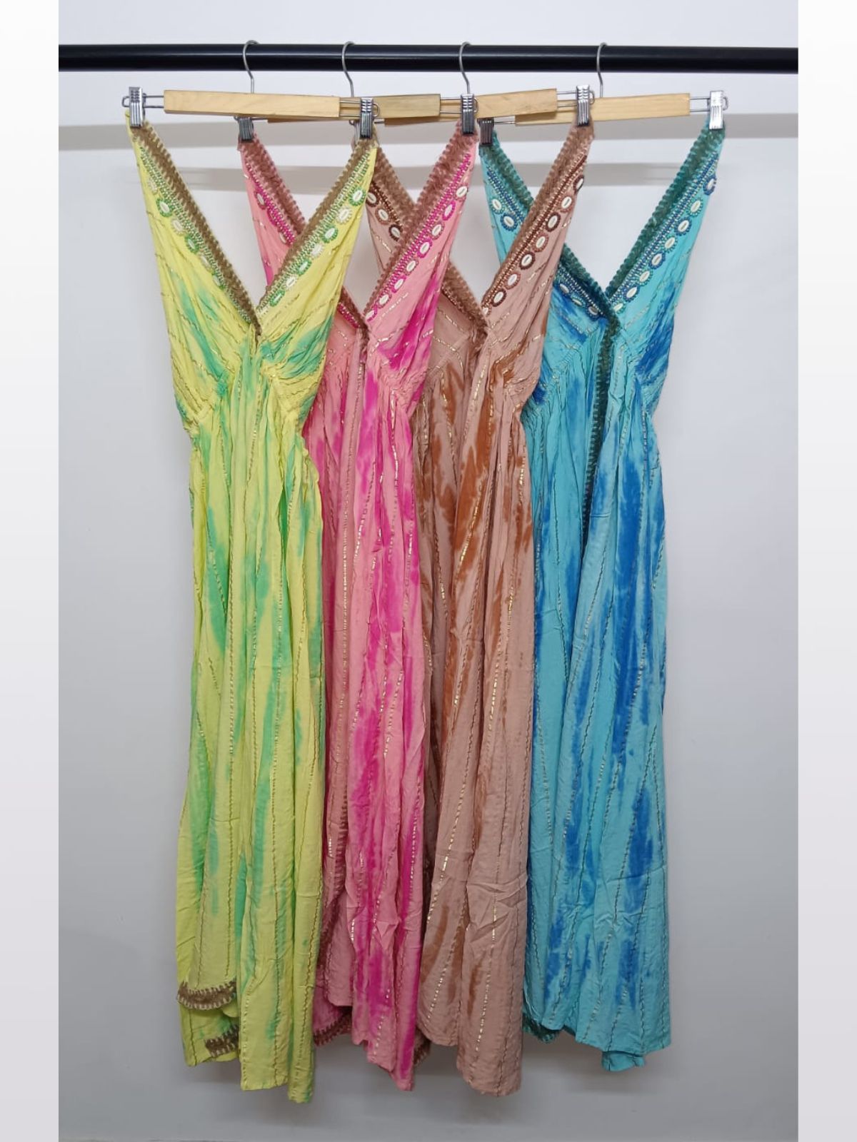 Shimmer Lurex Side Slit Dress