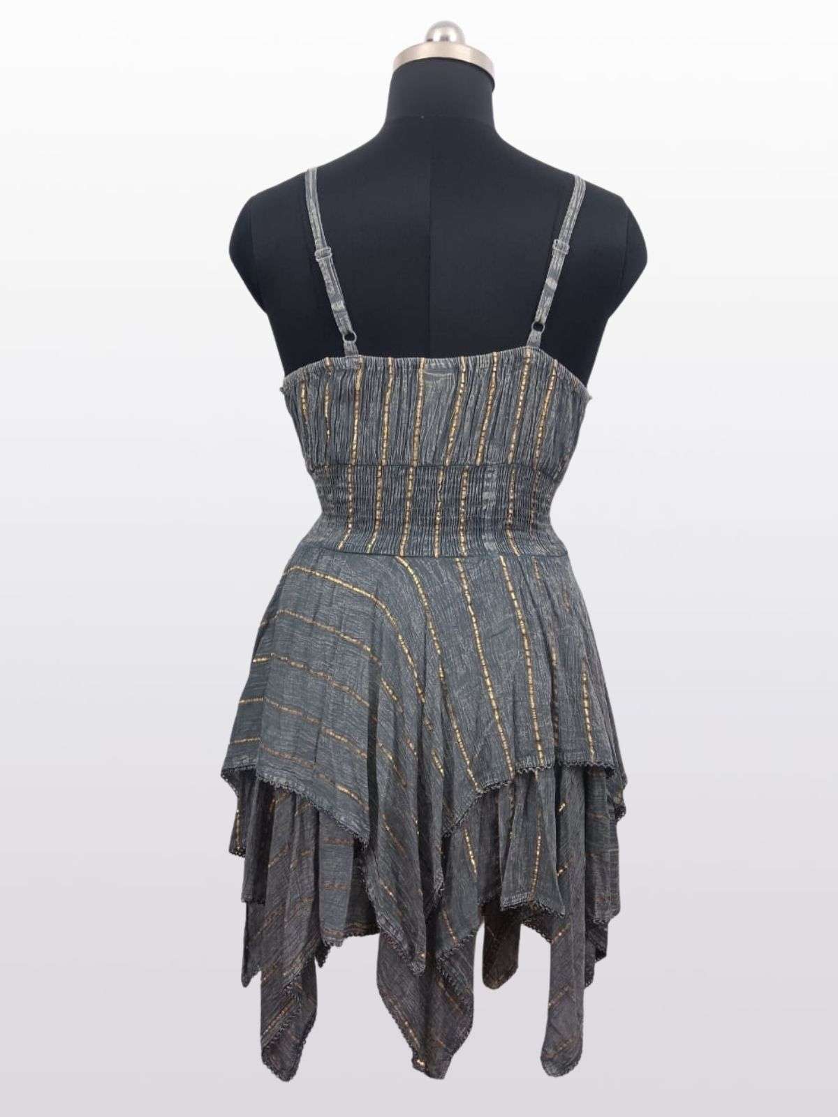 Asymmetrical Lurex Party Dress