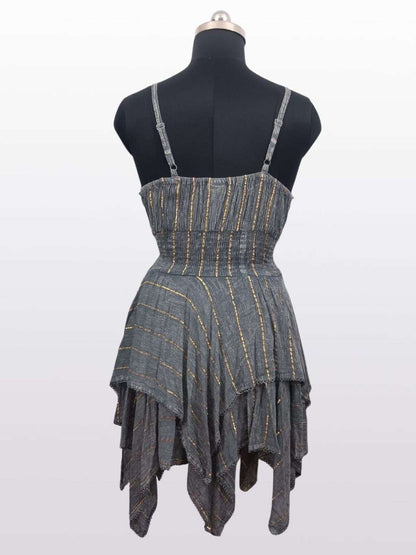 Asymmetrical Lurex Party Dress