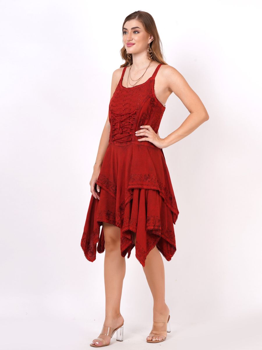 Elegant Lace Corset Midi Dress