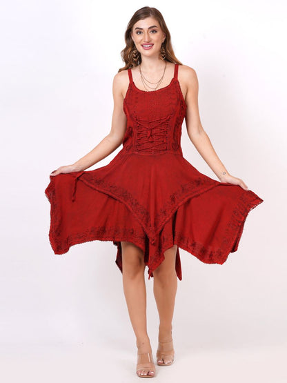 Elegant Lace Corset Midi Dress