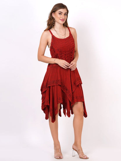 Elegant Lace Corset Midi Dress
