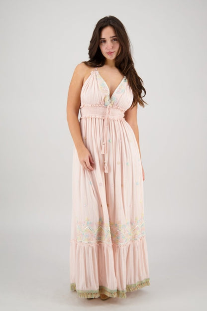 Boho Halter Maxi Dress