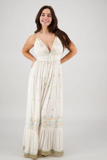 Boho Halter Maxi Dress
