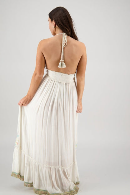 Boho Halter Maxi Dress
