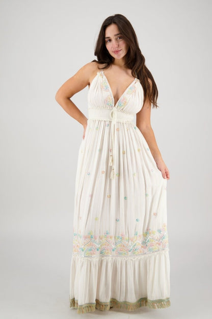 Boho Halter Maxi Dress