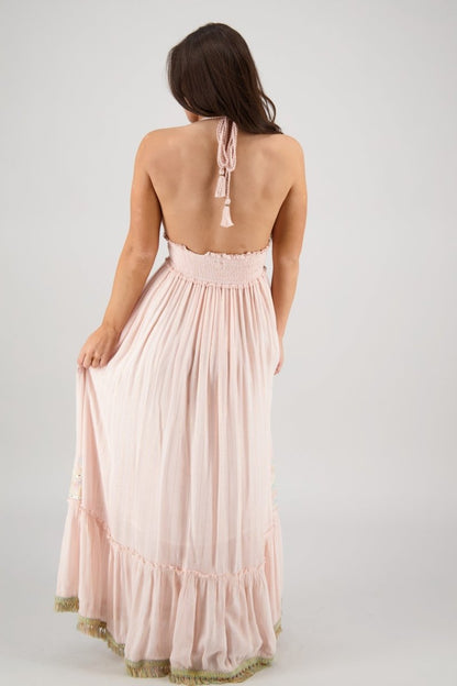 Boho Halter Maxi Dress