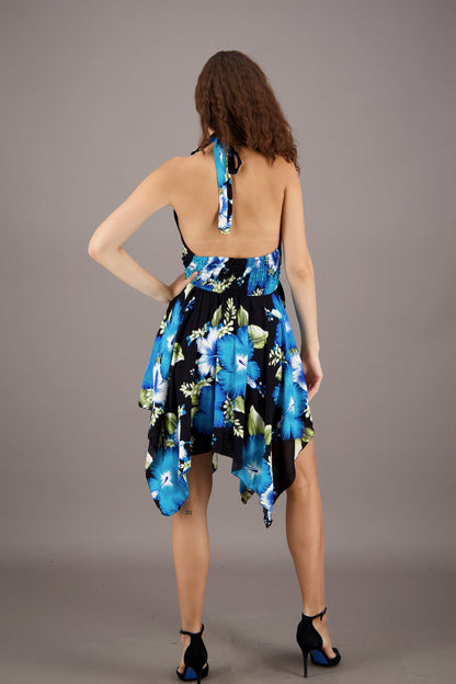 Flowy Floral Halter Dress