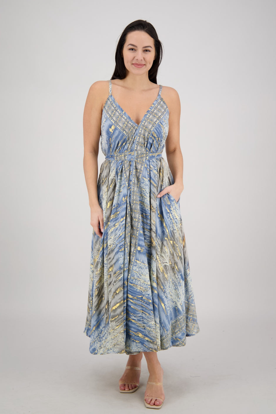 Seafoam Flowy Maxi Dress