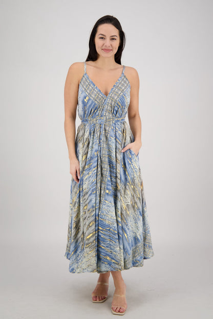 Seafoam Flowy Maxi Dress