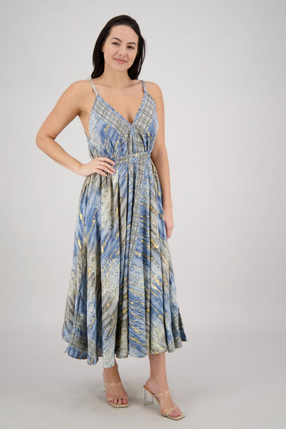 Seafoam Flowy Maxi Dress