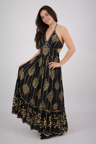 Tulum Cut-Out Maxi Dress