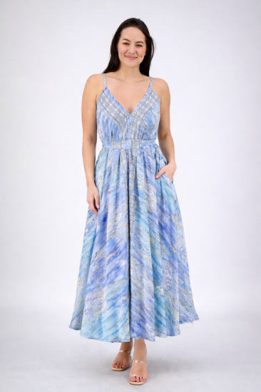 Seafoam Flowy Maxi Dress