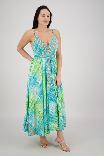 Seafoam Flowy Maxi Dress