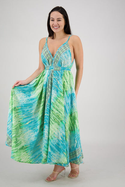 Seafoam Flowy Maxi Dress