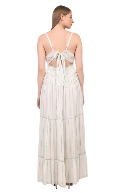Elegant Bohemian V-Neck Maxi Dress