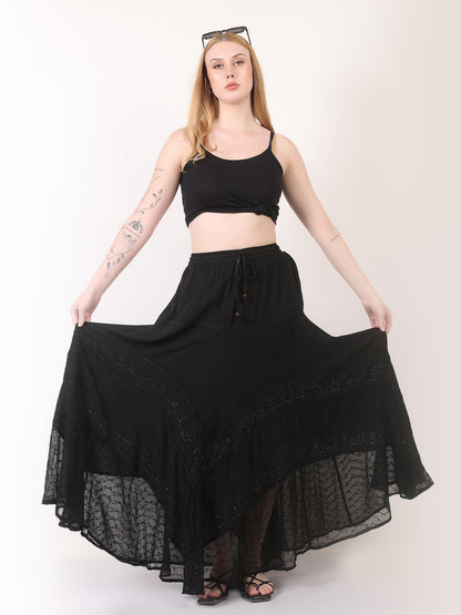 Women’s Rayon Maxi Skirts – 5 Pack