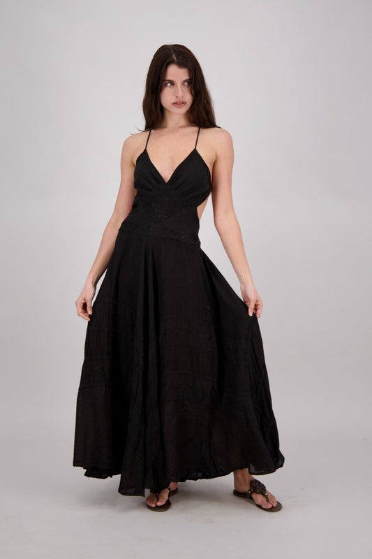 Elegant Halter Maxi Dress