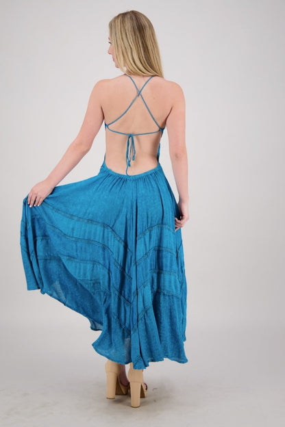 Elegant Halter Maxi Dress