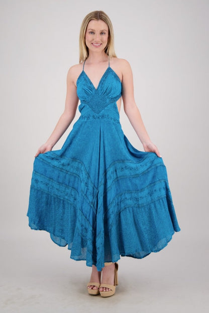 Elegant Halter Maxi Dress
