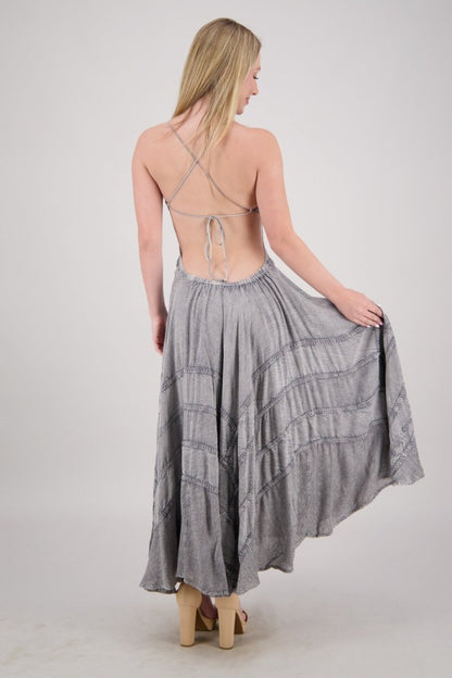 Elegant Halter Maxi Dress