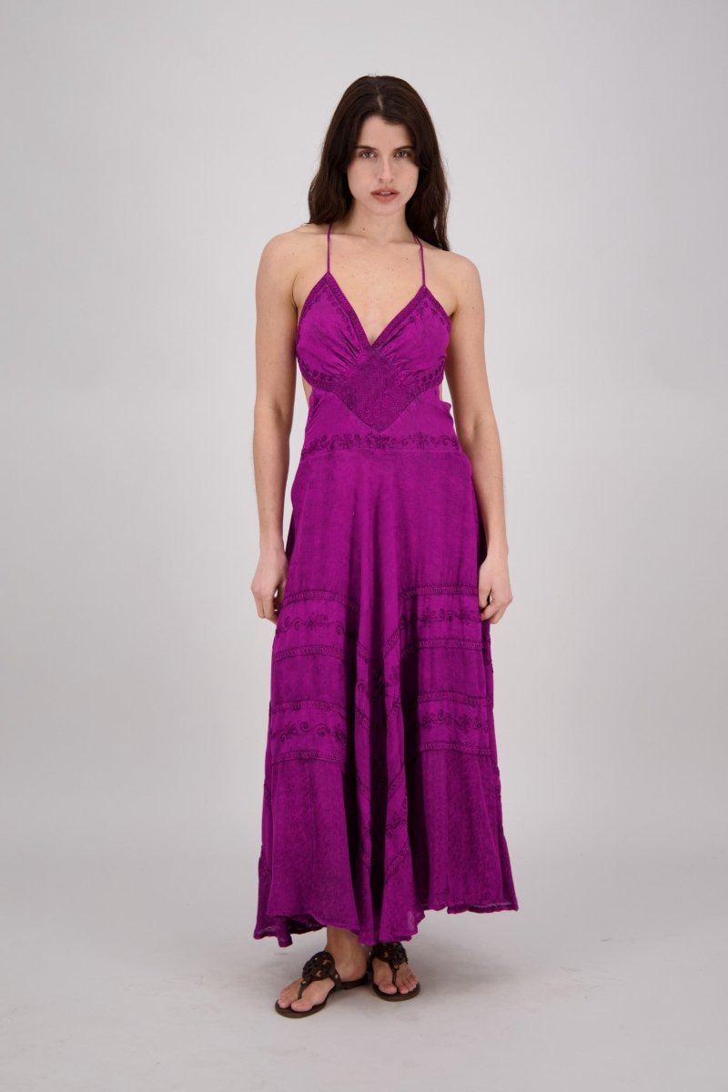 Elegant Halter Maxi Dress