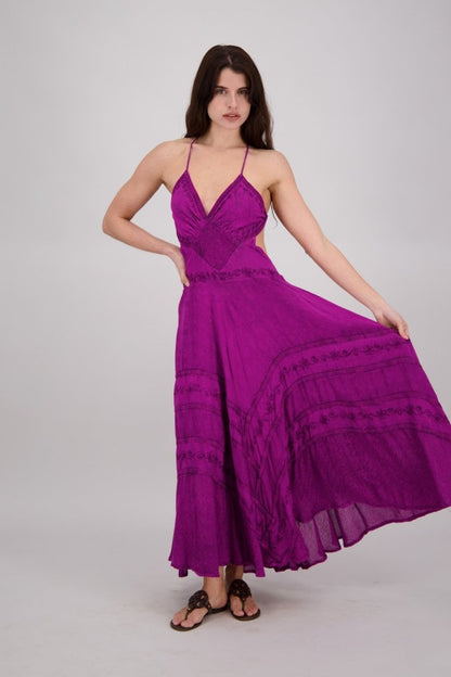 Elegant Halter Maxi Dress