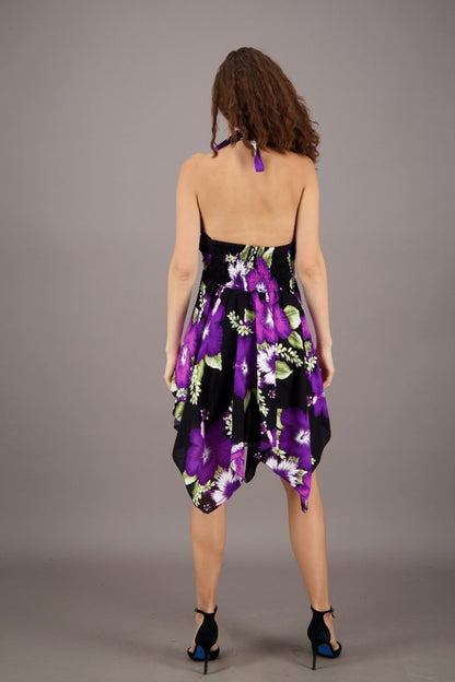 Flowy Floral Halter Dress